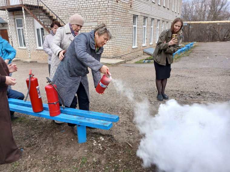 пожарные учения.